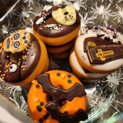 Donut massepain Halloween